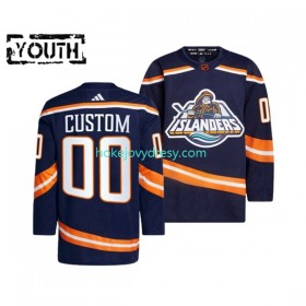 Dětské Hokejový Dres New York Islanders Personalizované Adidas 2022-2023 Reverse Retro Námořnictvo Authentic